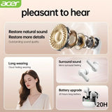 Teana Sound Wireless Earbuds - Heavy Bass, No Sound Leakage, Ultra Long Battery Life, AI Active Noise Cancellation