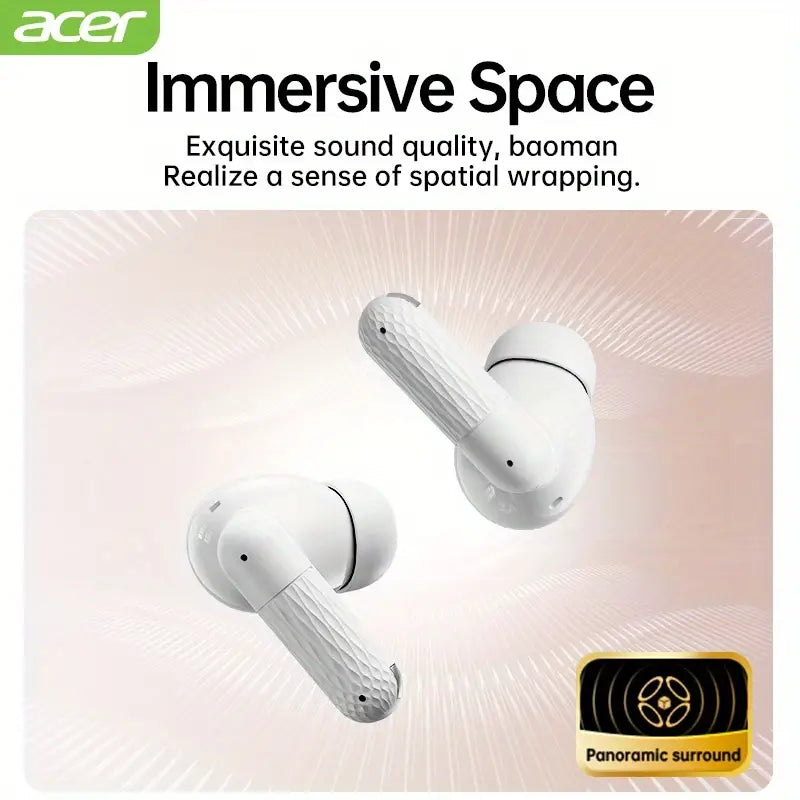 Teana Sound Wireless Earbuds - Heavy Bass, No Sound Leakage, Ultra Long Battery Life, AI Active Noise Cancellation