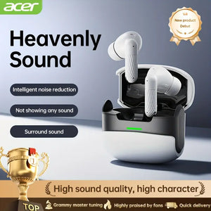Teana Sound Wireless Earbuds - Heavy Bass, No Sound Leakage, Ultra Long Battery Life, AI Active Noise Cancellation