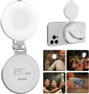 💡 Magnetic Selfie Light | Rechargeable LED Ring Light for Smartphones & Laptops
