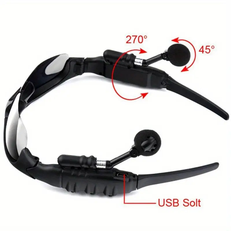 Glasses 2 in 1 Glasses Earphone, Wireless Headset with Mic