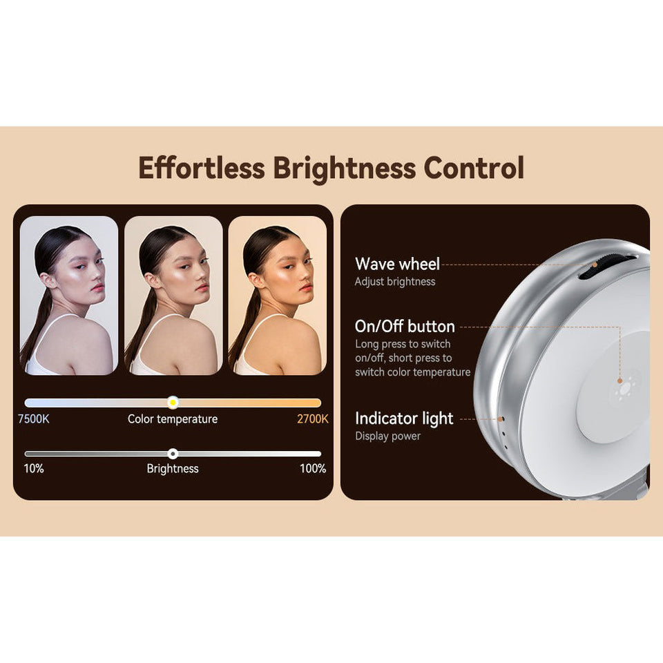 💡 Magnetic Selfie Light | Rechargeable LED Ring Light for Smartphones & Laptops